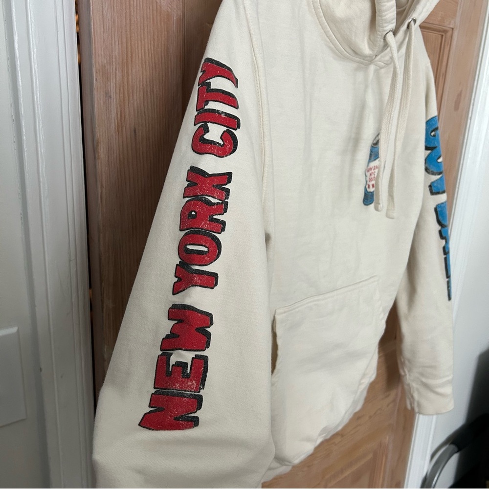 Gov Ball NYC 2022 Official Graphic Hoodie New York City Cream Size S